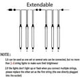 thumbnail image 4 of Kwaiffeo Outdoor Christmas Lights, Meteor Shower Lights 12 Inch Rain Falling Icicle Cascading Lights for Xmas Tree Halloween Decor Wedding Party, Christmas Decorations Outdoor Yard, UL Plug Blue, 4 of 6