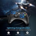 thumbnail image 4 of Xbox 360 Wired Controller Dual Vibration Turbo Gamepad Compatible with Xbox 360/Slim & PC Windows 7, 8, 10 Black, 4 of 5