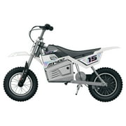 Razor MX400 Dirt Rocket Electric Toy Motocross Motorcycle Dirt Bike, White