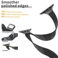 thumbnail image 3 of ZYX Slim Metal Mesh Band for Apple Watch, Women's 16mm Magnetic Loop Strap, Black, 49mm/44mm/45mm/46mm/42mm(series 3 2 1), 3 of 6