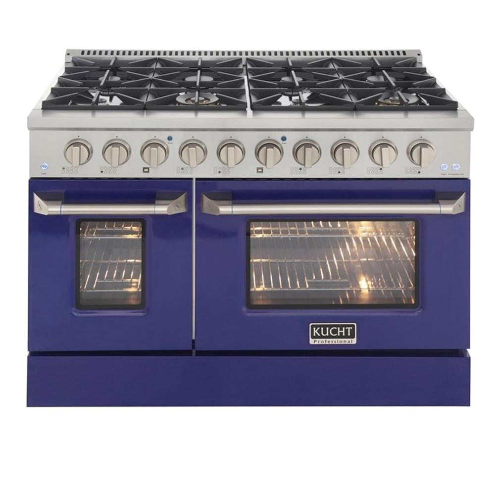 Pemberly Row 48" 6.7 cu. ft. Dual Fuel Range for Natural Gas in Blue