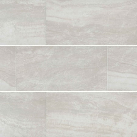 Praia Gray 12 in. X 24 in. Polished Porcelain Floor And Wall Tile ( 16 Sq. Ft./Case )