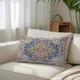 thumbnail image 3 of Colorful Boho Queen Size Pillow Cover,Pillowcase Protectors with Zipper,Breathable Decorative Throw Pillow Case Cover,Ethnic Vintage Mexican Flowers Southwestern Pillow Shams for Couch Sofa 20x30Inch, 3 of 8