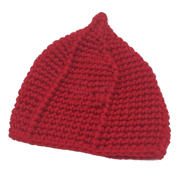 Sombrero Tejido Suave Baoblaze para Muñeca Blythe Accesorio de Ropa Invierno Rojo