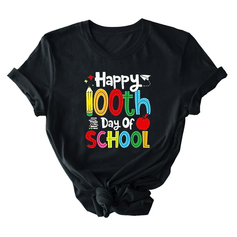 Happy 100th Day Of School Shirt Gift Teacher And Students