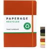 PAPERAGE Recycled Lined Journal, (Rust Orange Terracotta), 160 Pages, 5.7” x 8”