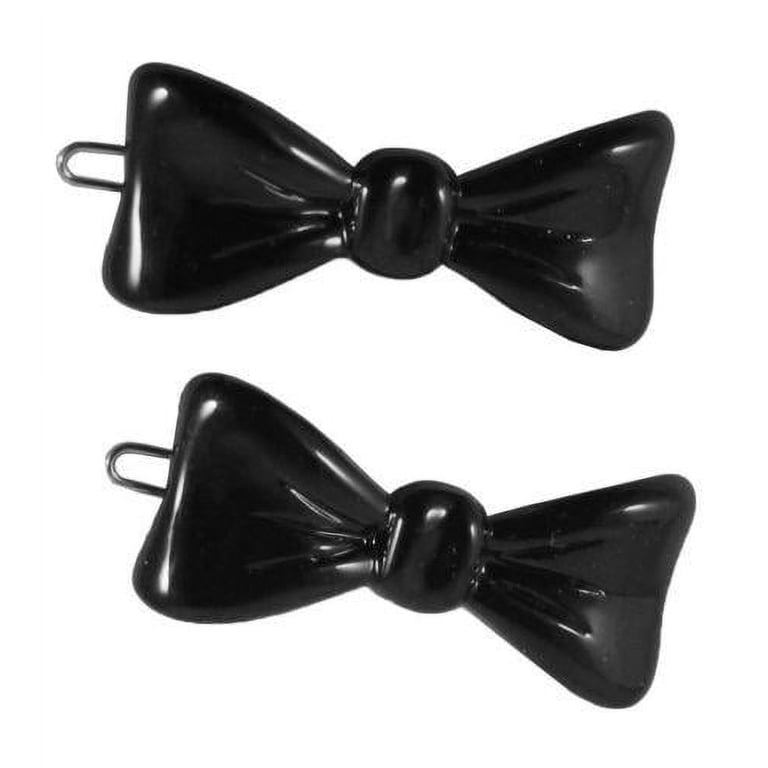 Parcelona French Bow 2 Pcs Medium 1 3/4 Inch Tortoise Shell  display picture 3