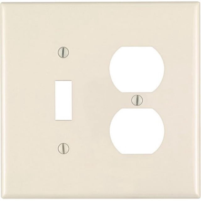 0PJ18-00T 2 Gang Light Amande Toggle & Duplex Plaque Murale Réceptacle en Nylon