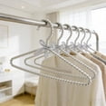 thumbnail image 6 of JeashCHAT Pearl Beaded Clothes Hangers with Bow, Decorative Hanger for Wedding Dress Gown, Closet Organizer, 15.55" x 8.86", 6 of 6