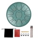 thumbnail image 1 of Tambor de lengüeta de acero de 6 pulgadas Tanque de tambor manual de 11 melodías con mazo (I Moss Blue) Likrtyny Deportes al aire libre Salida diaria Juego de fiesta, 1 of 9
