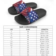 thumbnail image 2 of GZHJMY Stylish Slides for Women Men, Patriotic Fireworks Soft Flexible Slip-on Sandals Slippers, 2 of 7