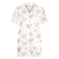 thumbnail image 7 of Taylonsss Womens Printed Short Sleeve Pajama Set Button-Down Collar Matching Top and Bottoms Casual Sleepwear Loungewear, 7 of 7