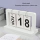 thumbnail image 4 of Calendario De Escritorio, Calendario Con Tapa, Visualización De Fecha Del Mes, Marco De Madera Para El Hogar, 4 of 7