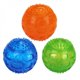 thumbnail image 2 of Juguete de goma de 7,5 cm para perros, pelota interactiva para masticar, con chirrido, para entrenamiento, color verde, 2 of 3
