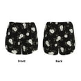 thumbnail image 6 of Goofa Rose Flowers Printed Women 2 in 1 Running Shorts,Quick Dry Athletic Workout Shorts,High Waisted Athletic Shorts with Liner Pockets-, 6 of 9
