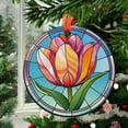 thumbnail image 2 of Tulip Flower Ornament Suncatcher Window Hanging Decor, New House Decor, Flower Lover, Gift For Mom, Flower Tulip Windchimes, 2025, Holiday 2025, Holiday Decoration, Seasonal, 2 of 5