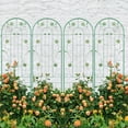 thumbnail image 2 of Miniyam 4 Pack 86.7x19.7in Arch Garden Trellis with Green Metal Coating – Perfect for Supporting Climbing Plants Outdoor(Flower Green), 2 of 6