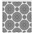 thumbnail image 3 of Ambesonne Mandala Shower Curtain, Oriental Mandala Design, 69"Wx70"L, Black and White, 3 of 3