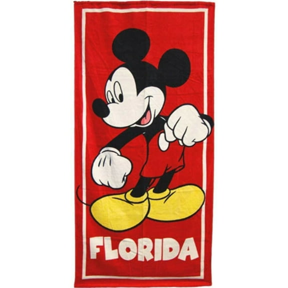 Disney FL Classic Mickey Red Beach Towel
