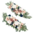 thumbnail image 1 of Bearachild Flores artificiales de de boda Swag para fondo de jardín de Flores artificiales Azul rosado, 1 of 1