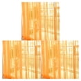 thumbnail image 2 of relayinert Light Filtering Sheer Curtain – Eye-catching Window Drape Easy To Install orange 3Set, 2 of 6
