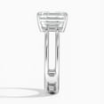 thumbnail image 2 of First Jewel 1.8 Ct Emerald Cut Diamond Ring - 14K White Gold Plated Jewelry for Women - Enhancer Band Engagement Wedding Ring - Double Band Anniversary Diamond Ring, 2 of 3