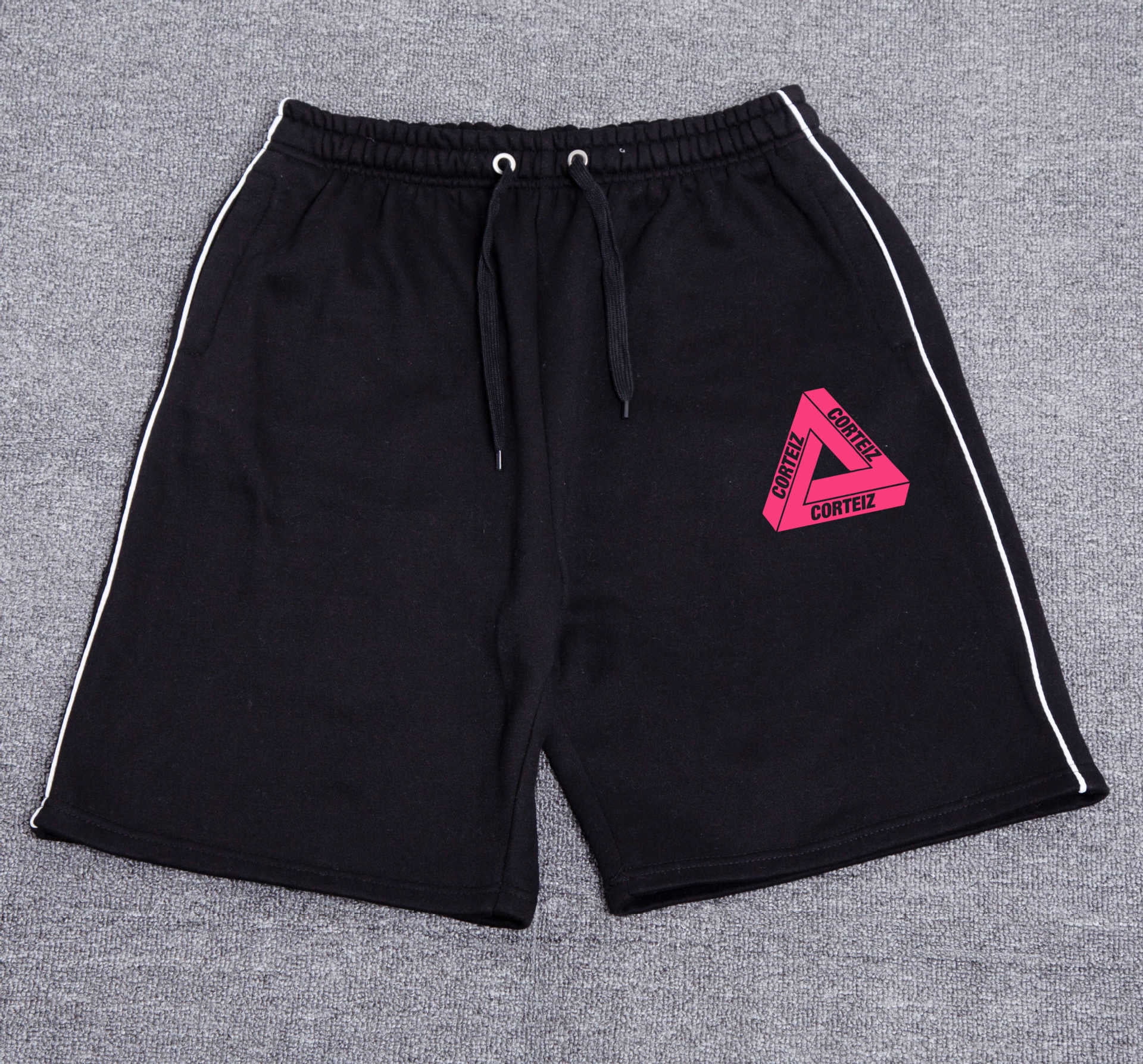 Corteiz short Alcatraz shorts ship print shorts trend hip-hop