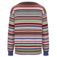 thumbnail image 4 of Moxiu Fair Isle Women's Sweaters Knitted Sweater Vintage Long Sleeve Boat Neck Retro Lightweight Pullover Top for Fall Winter Spring 2025 Multicolor,L, 4 of 6