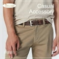 thumbnail image 4 of JASGOOD Men Braided Belts Casual Brown Woven Leather Belt Mens for Jeans Pants, 4 of 11