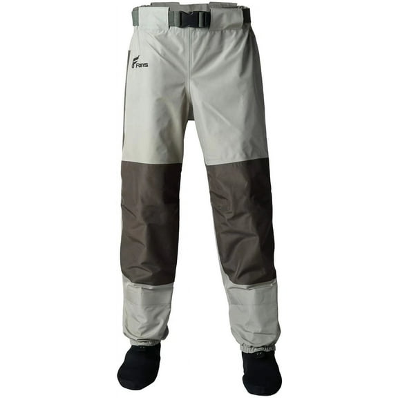 8 Fans Waist Waders,3-Ply Durable Breathable Waterproof Stockingfoot Insulated Wading Pants for Mens & Womens