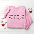 thumbnail image 6 of Busydd Valentines Tops for Women Trendy Comfy Love Heart Sweatshirt for Women Casual Long Sleeve Round Neck Valentines Outfits for Women M, 6 of 6