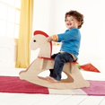 thumbnail image 5 of Hape Rock and Ride Kids Wooden Toy Rocking Horse with Handles for Toddler Riders, 5 of 5