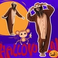 thumbnail image 2 of Veyryth Unisex Monkey Adult Onesie Pajamas, Polar Fleece Animal Pajamas，One-Piece Sleepwear for Men and Women Size L, 2 of 7