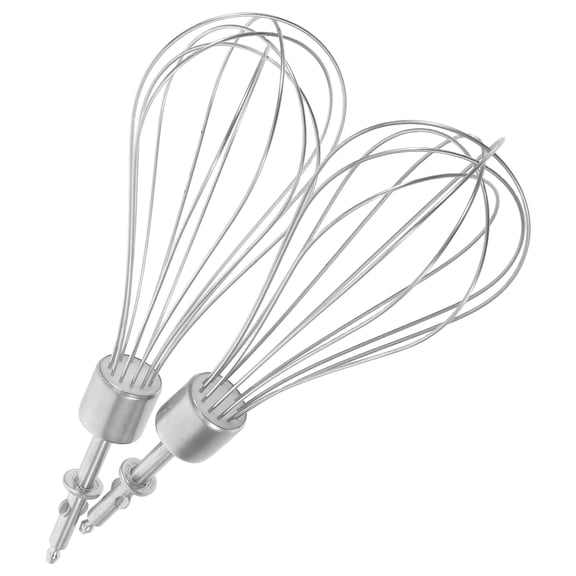 DRAFIDEEP 2Pcs Egg Beater Whisk Electric Drill Mixer Attachment for Mixing Egg Kitchen Use Silver