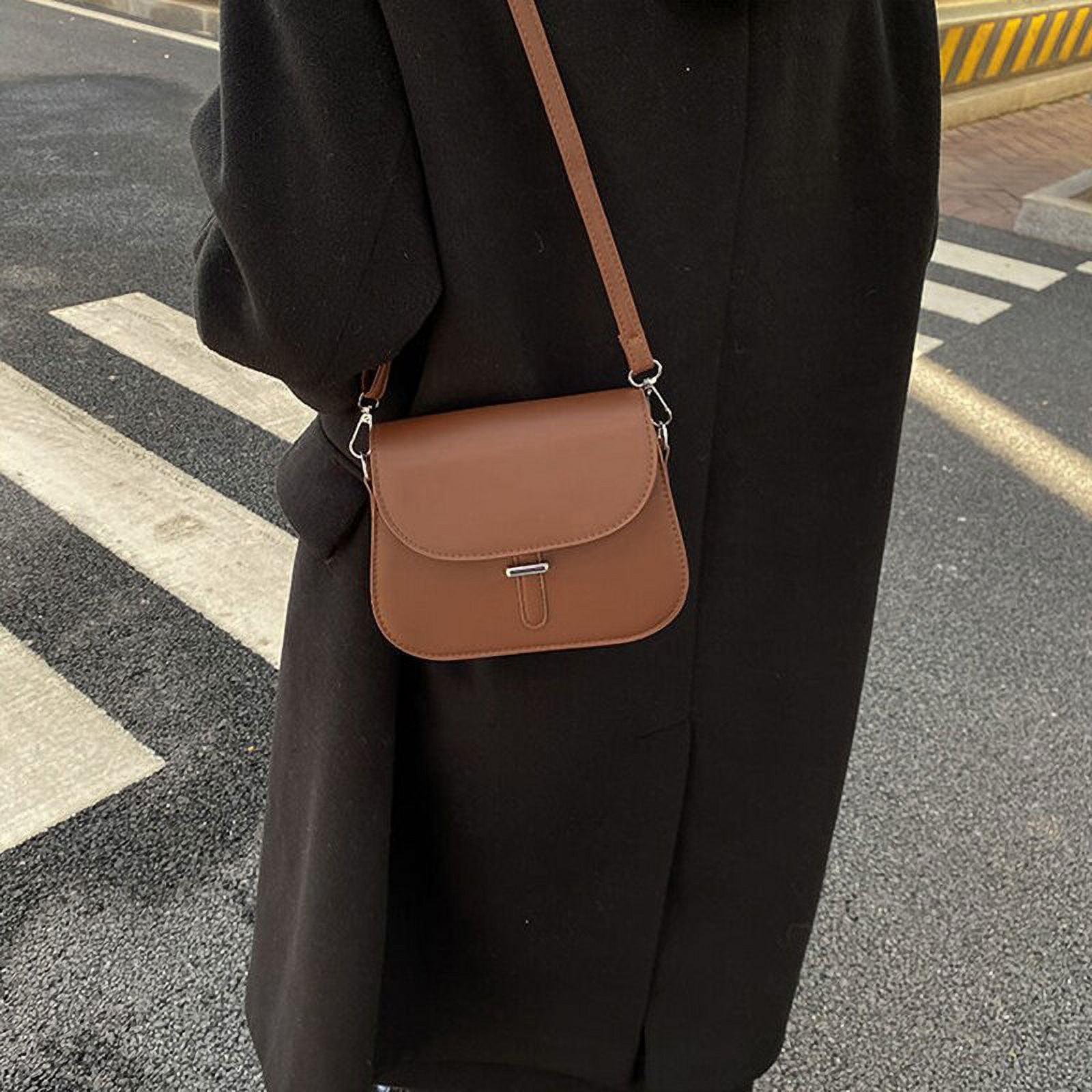 CoCopeaunt Vintage Simple Shoulder Bags For Women Casual Small Flap  Crossbody Bag Purse Girls PU Leather Messenger Handbags bolsa feminina