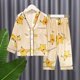 thumbnail image 1 of Pijamas de seda helada de Mickey Mouse para niñas, ropa de verano de manga larga para niños, conjuntos de pijamas para niños 16 135-145CM, novedad de 2022 Gao Jinjia LED, 1 of 1