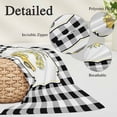 thumbnail image 3 of Yellow Lemon Throw Pillow Covers, Summer Country Truck Floral Botanical Black Plaid Soft Breathable Pillow Cases with Zipper for Sleeping, Long Body Pillowcases for Couch Bed Sofa Chair 20x54 Inches, 3 of 9