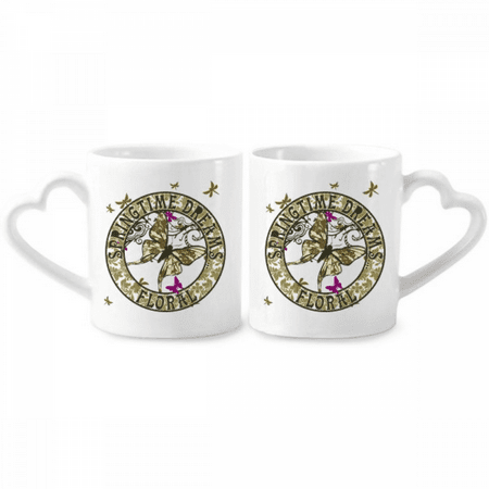 

Circle Letter Spring Couple Porcelain Mug Set Cerac Lover Cup Heart Handle