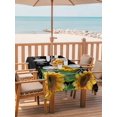 thumbnail image 2 of Outdoor Tablecloth with Umbrella Hole for Patio/Picnic/Party/Camping, Yellow Sunflowers Waterproof Table Cloth Rectangle Table Cover Washable, Farmhouse Floral Rustic Botanical Black (54"x 80"), 2 of 8