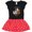 Black & Red with Polka Dots, variant on Inktastic Farmer Boy with Happy Farm Animals Girls Toddler Dress