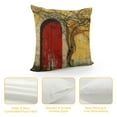 thumbnail image 4 of Shangniulu Shutters Throw Pillow Cushion Cover, Doorway with Blinded Door and Window to The Rural Tuscan House Italy Art, Decorative Square Accent Pillow Case, 4 of 5