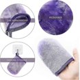 thumbnail image 3 of 6 Pieces Of Flannel Makeup Remover Gloves, Cleansing Finger Covers, Reusable Towels, Looped Shower Gloves, Soft Washing Gloves (9 * 13cm), 3 of 5
