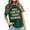 Green, variant on Teacher's Day Women's Casual Letter Printed T Shirt Versatile Crew Neck Short Sleeve Tee for School Season Motivation