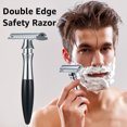 thumbnail image 2 of Amdohai Sécurité à Double Tranchant Razor Rasoir Papillon Ouvert pour Hommes Razor Rasoir Manuel Classique pour Hommes Nettoyage du Visage, 2 of 7