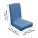 thumbnail image 3 of Fundas Para Sillas Elastic Stretch Dining Room Chair Covers Set of 1 Soft Polyester Fabric Slipcovers with Strapless Design for Kitchen Restaurant and Party Decor 45-55CM JASKFLY, 3 of 8