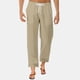 thumbnail image 1 of Pantalones largos de lino para hombre, holgados, de color liso, con cordón y bolsillos, para hombre, 1 of 7