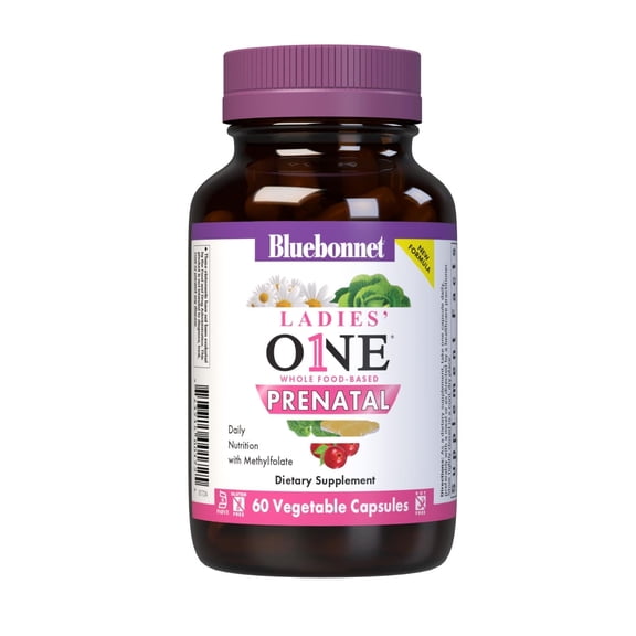 Bluebonnet Ladies’ One Prenatal Whole Food-Based Multiple* Pre & Postnatal Health* 60 Days