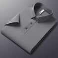thumbnail image 6 of Men's Stretch Non-Iron Business Casual Short Sleeve Quick-Dry Polo Shirt, 6 of 9