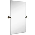 thumbnail image 2 of Hamilton Hills Large Pivot Rectangle Mirror with Oil Rubbed Bronze Wall Anchors | Silver, 2 of 12
