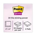 thumbnail image 3 of Post-it Pads in Supernova Neon Collection Colors, Note Ruled, 4" x 4", 90 Sheets Per Pad, 6 Pads Per Pack, 3 of 11